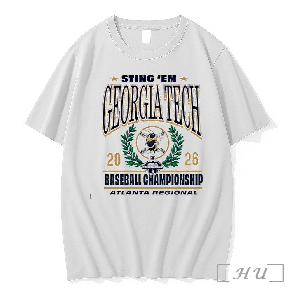 Officials Georgia Tech 2026 Ncaa Baseball - Adult & Kids T-Shirts, Sweatshirts & Hoodies apparel design preview 1