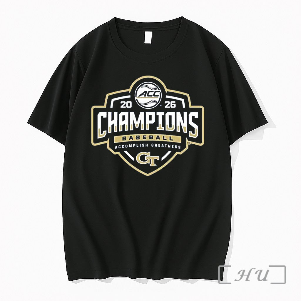 Officials Georgia Tech Yellow Jackets 2026 Acc - Adult & Kids T-Shirts, Sweatshirts & Hoodies apparel design preview 1