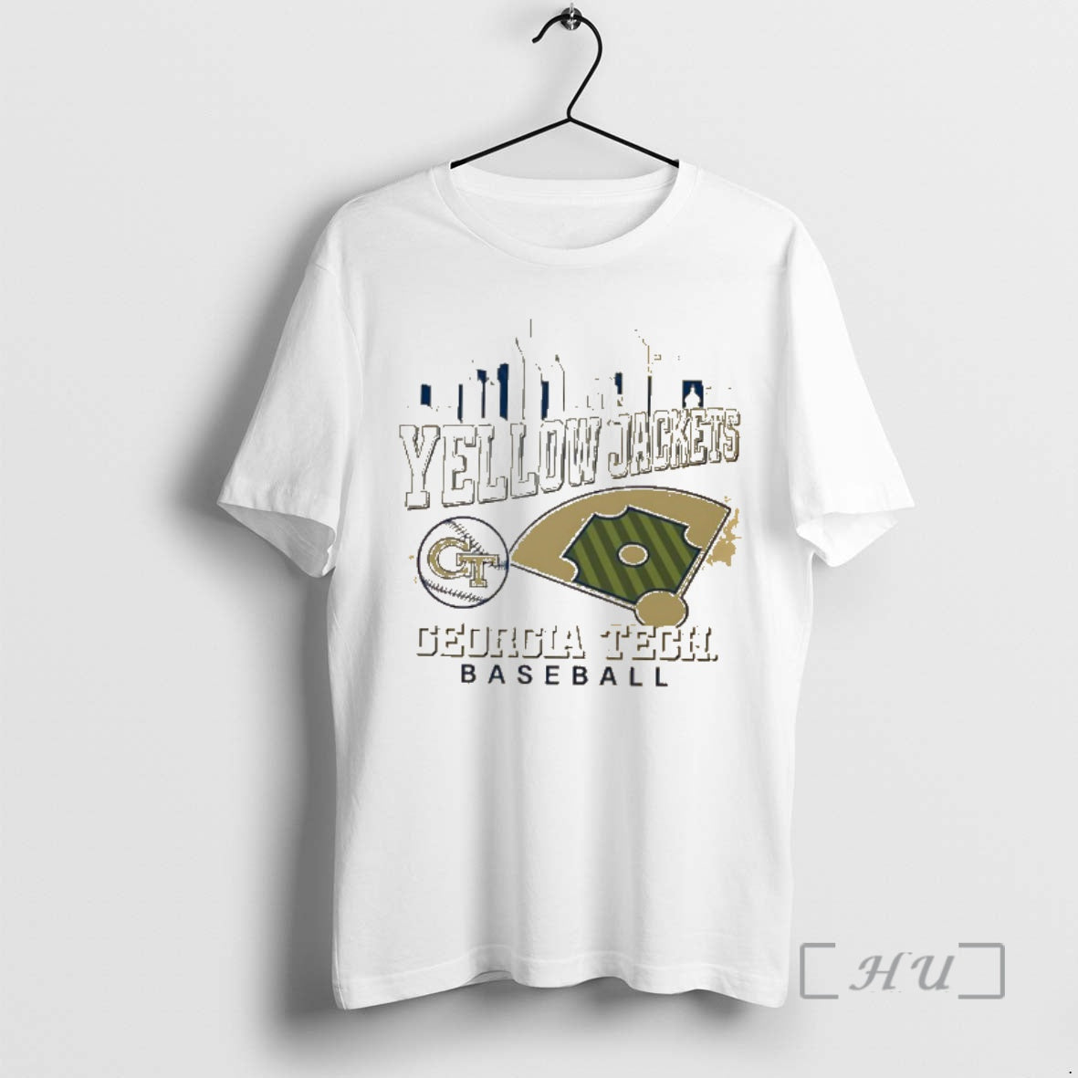 Officials Georgia Tech Yellow Jackets Baseball City - Adult & Kids T-Shirts, Sweatshirts & Hoodies apparel design preview 1
