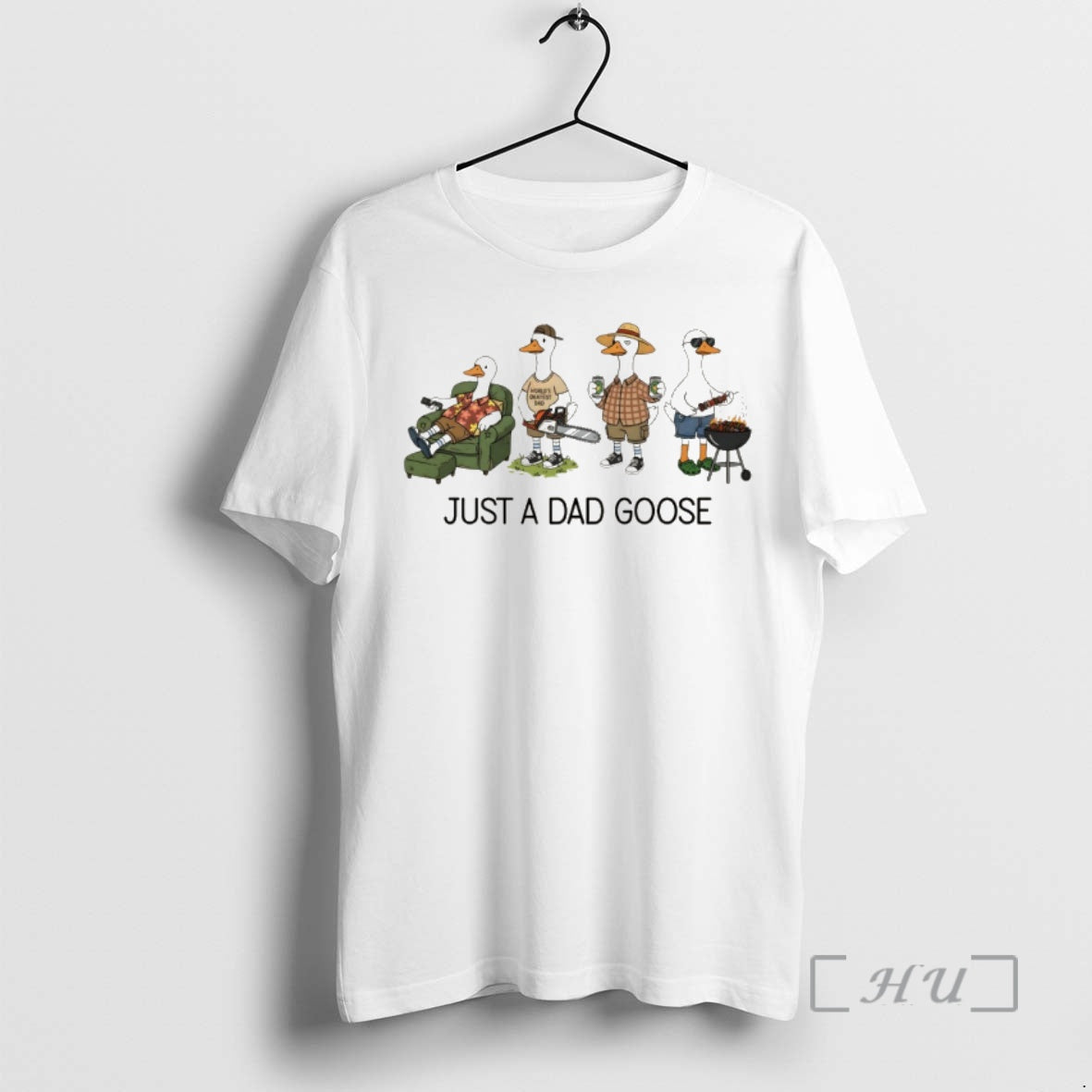 Officials Goose Dad Silly Just A Worlds Okayest - Adult & Kids T-Shirts, Sweatshirts & Hoodies apparel design preview 1