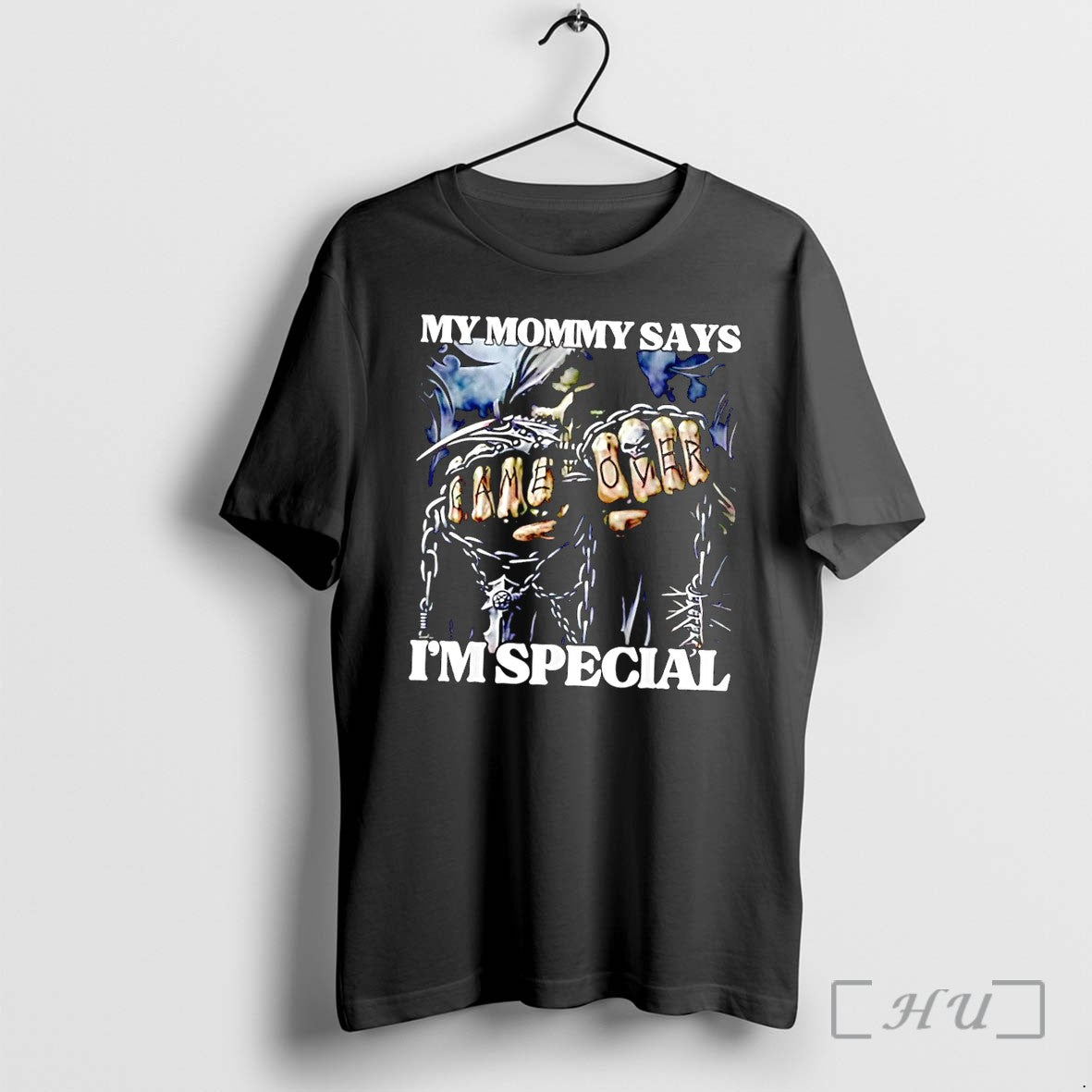 Officials Grim Reaper Skull My Mommy Says Im Special - Adult & Kids T-Shirts, Sweatshirts & Hoodies apparel design preview 1