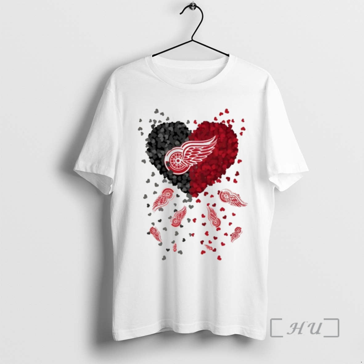 Officials Heart Of Detroit Red Wings Hockey Nhl 2026 - Adult & Kids T-Shirts, Sweatshirts & Hoodies apparel design preview 1