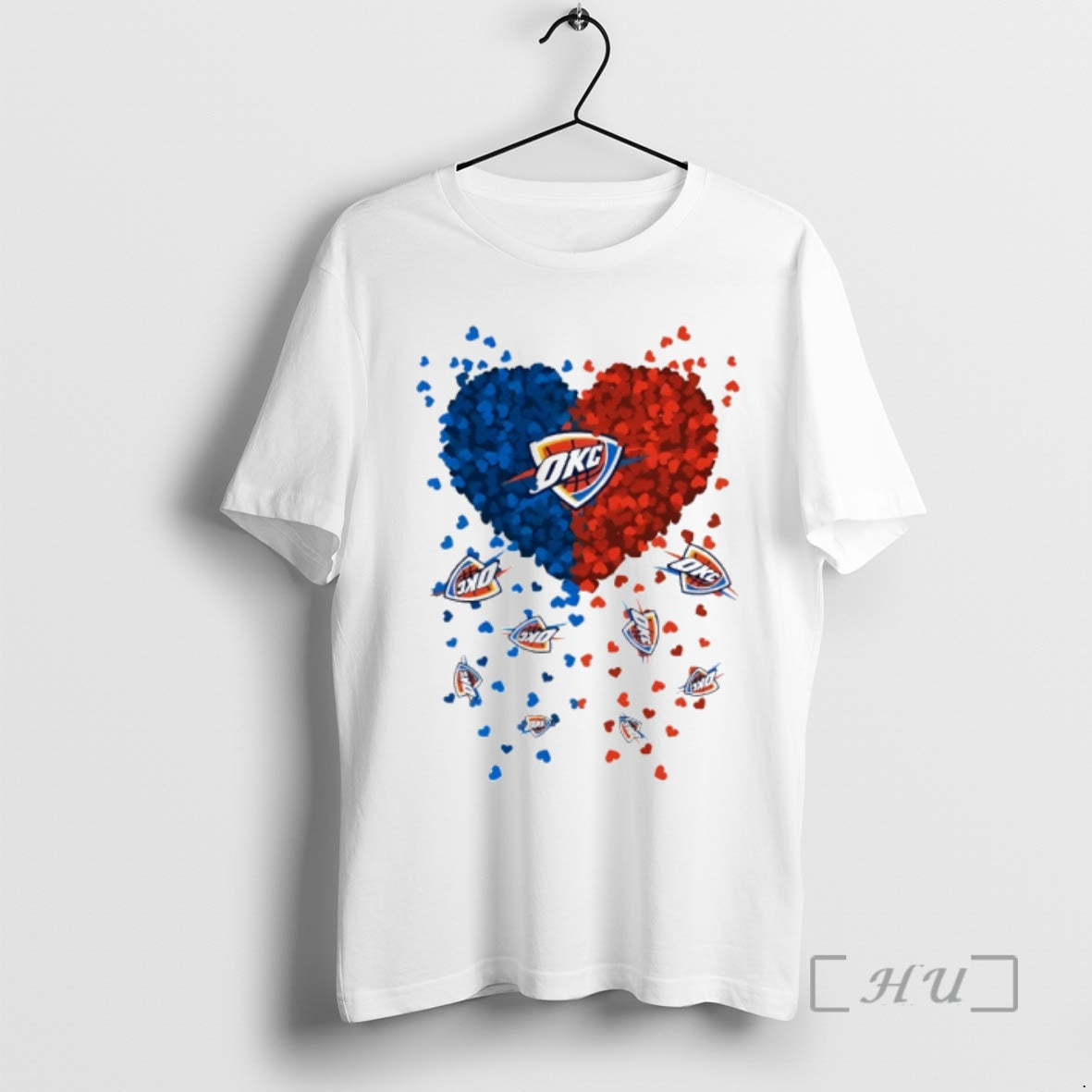 Officials Heart Of Oklahoma City Thunder Basketball - Adult & Kids T-Shirts, Sweatshirts & Hoodies apparel design preview 1