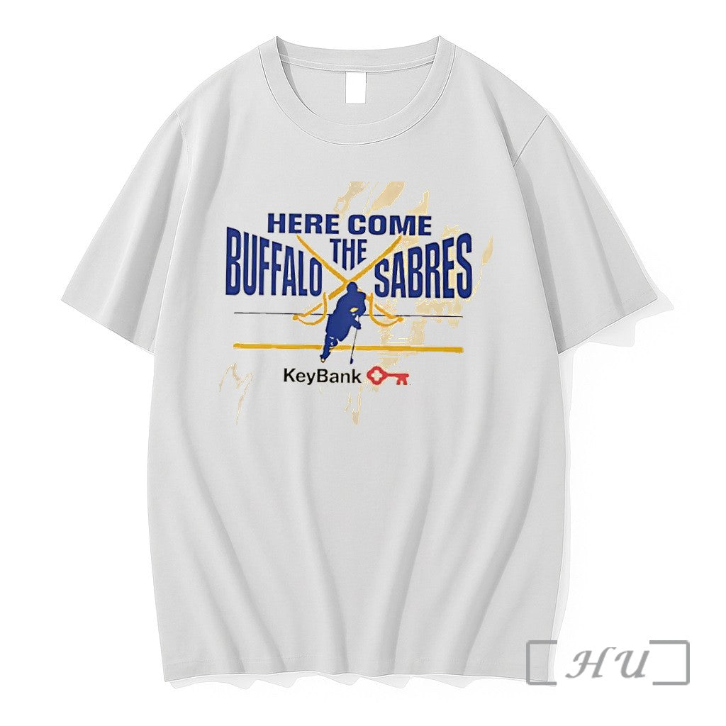 Officials Here Come The Buffalo Sabres Keybank - Adult & Kids T-Shirts, Sweatshirts & Hoodies apparel design preview 1