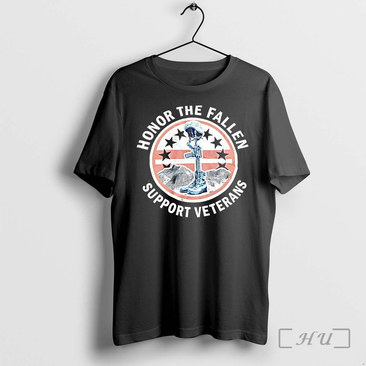 Officials Honor The Fallen Support Veterans Military - Adult & Kids T-Shirts, Sweatshirts & Hoodies apparel design preview 1