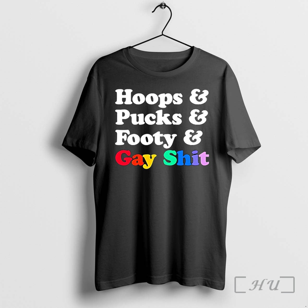 Officials Hoops And Pucks Footy Gay Shit - Adult & Kids T-Shirts, Sweatshirts & Hoodies apparel design preview 1
