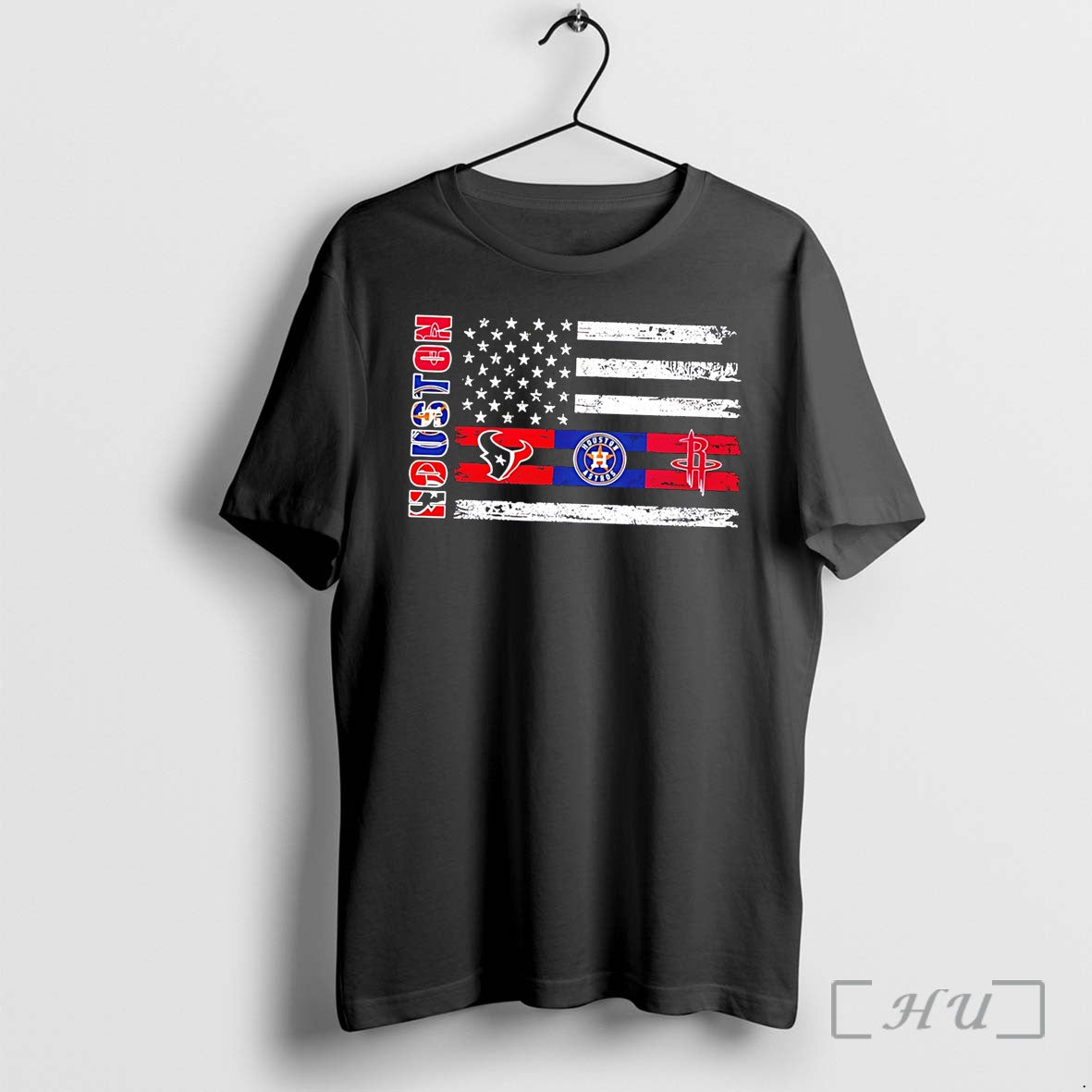 Officials Houston Sports Teams Logos Flag - Adult & Kids T-Shirts, Sweatshirts & Hoodies apparel design preview 1