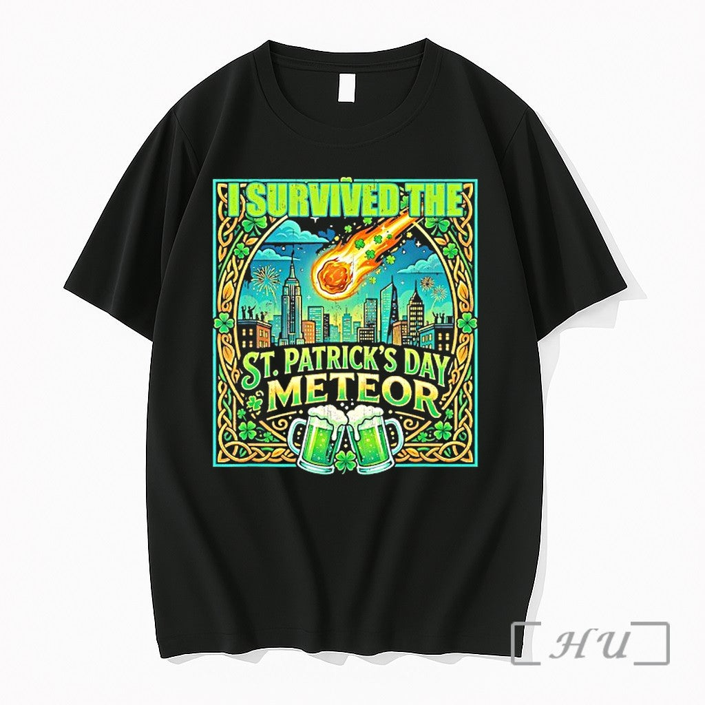 Officials I Survived St Patricks Day Meteor 2026 - Adult & Kids T-Shirts, Sweatshirts & Hoodies apparel design preview 1
