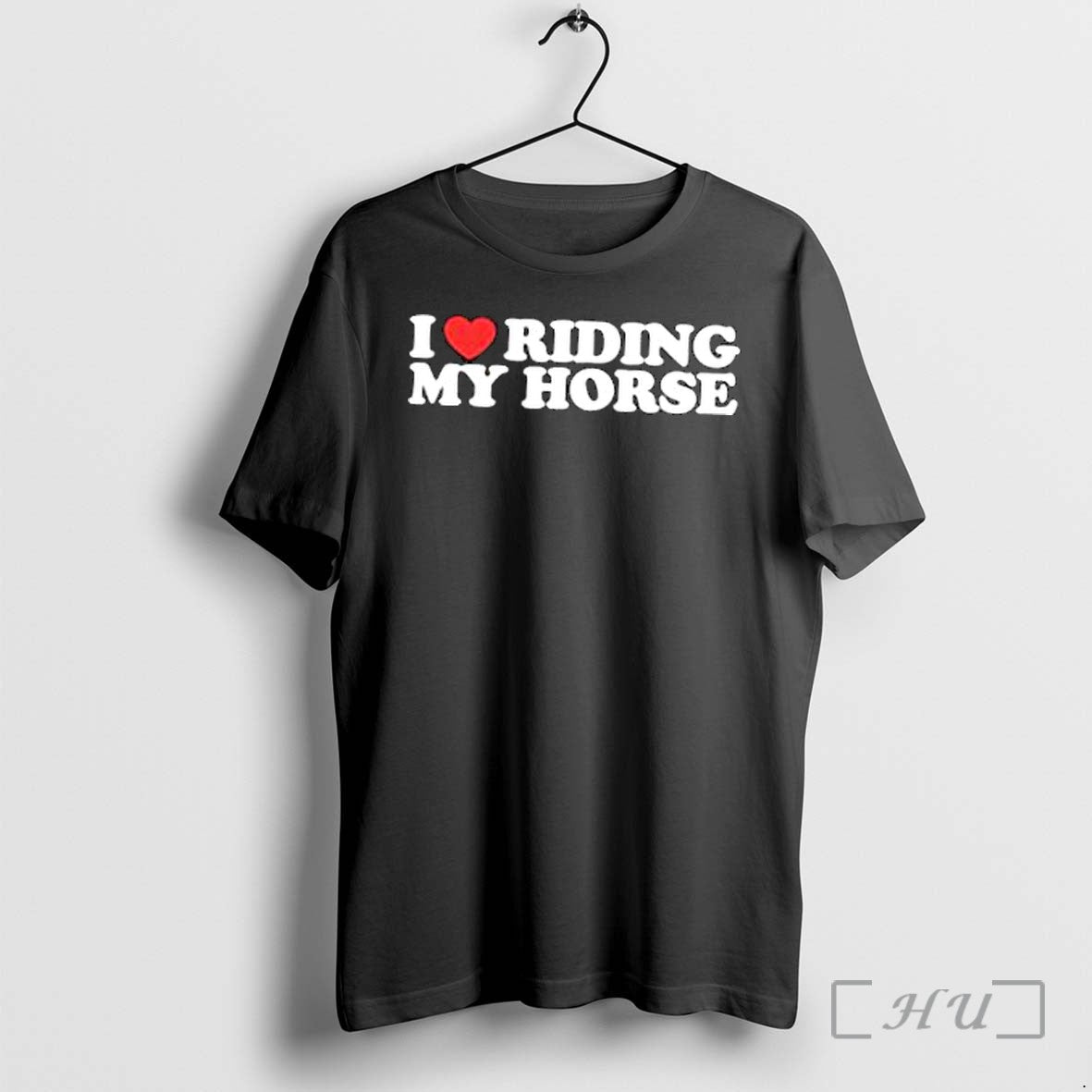 Officials I Love Riding My Horse Red Heart Premium - Adult & Kids T-Shirts, Sweatshirts & Hoodies apparel design preview 1