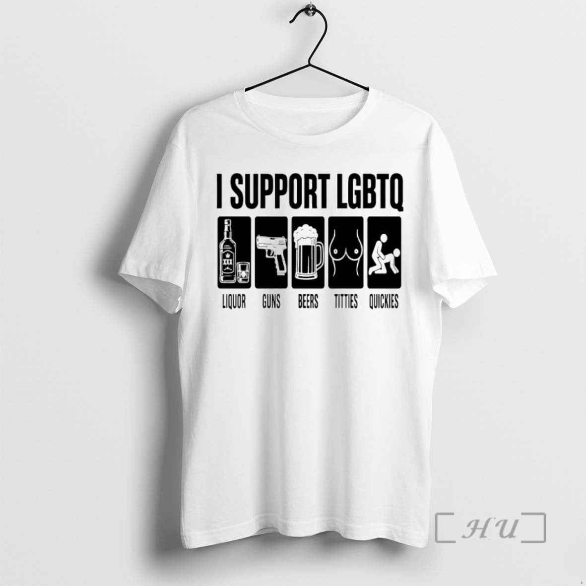 Officials I Support Liquor Guns Beers Titties - Adult & Kids T-Shirts, Sweatshirts & Hoodies apparel design preview 1