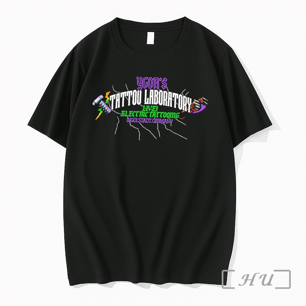 Officials Igors Tattoo Laboratory Live Electric - Adult & Kids T-Shirts, Sweatshirts & Hoodies apparel design preview 1
