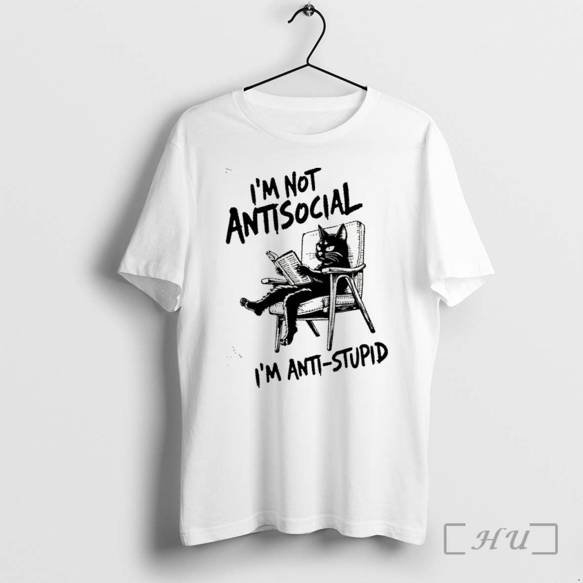 Officials Im Not Antisocial Anti Stupid Premium - Adult & Kids T-Shirts, Sweatshirts & Hoodies apparel design preview 1