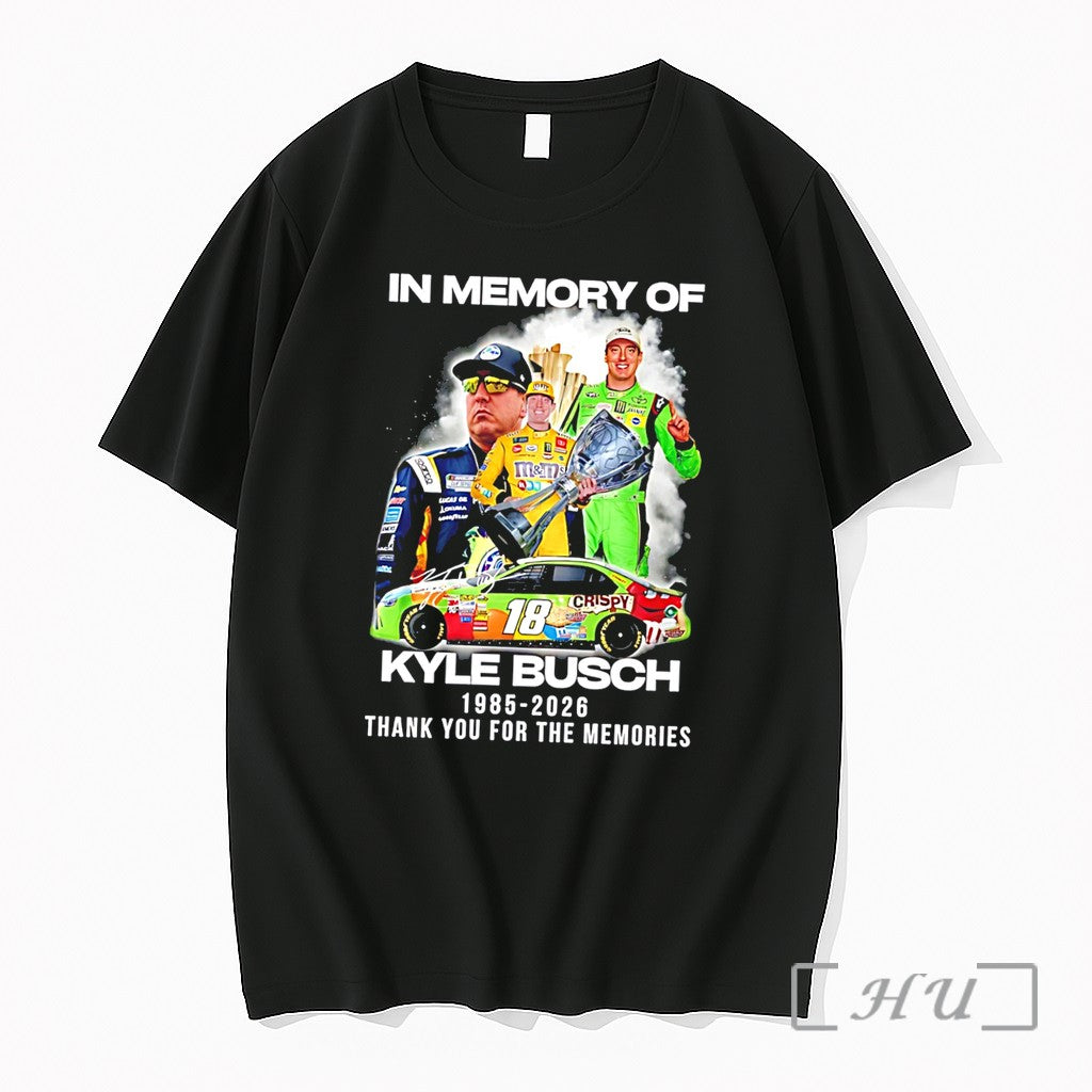 Officials In Memory Of Kyle Busch 1985 2026 Thank You - Adult & Kids T-Shirts, Sweatshirts & Hoodies apparel design preview 1