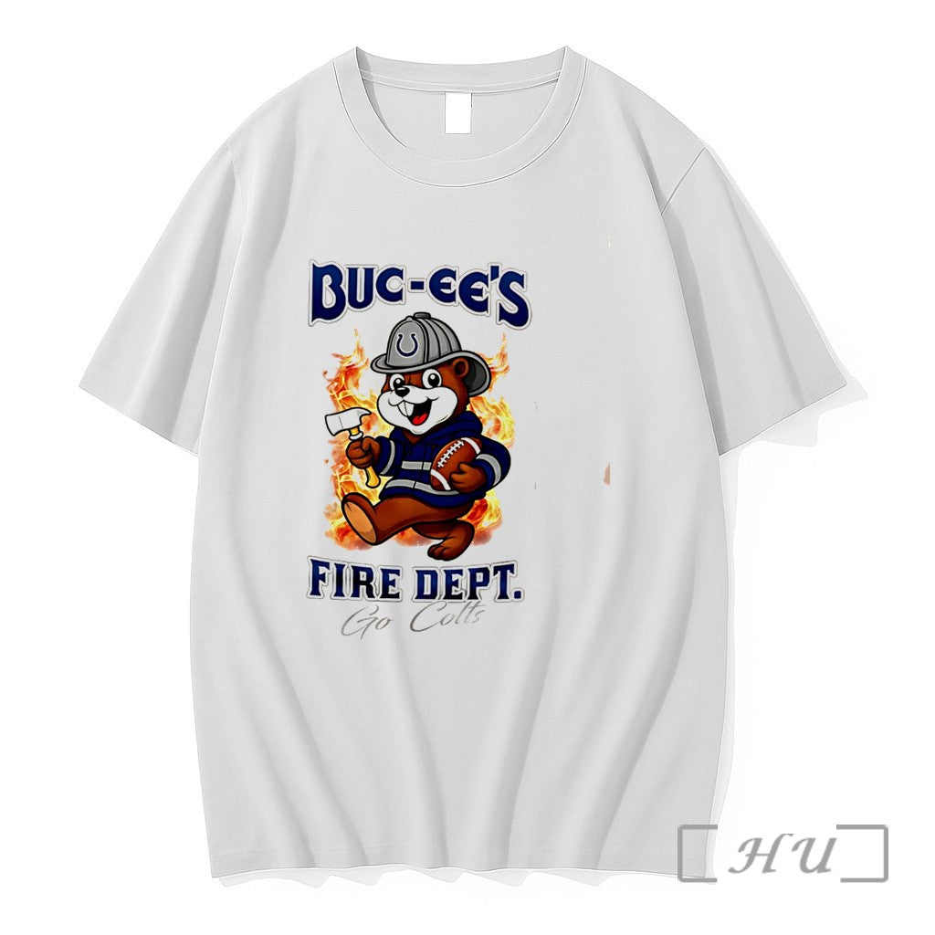 Officials Indianapolis Colts Buc Ees Fire Dept Go - Adult & Kids T-Shirts, Sweatshirts & Hoodies apparel design preview 1