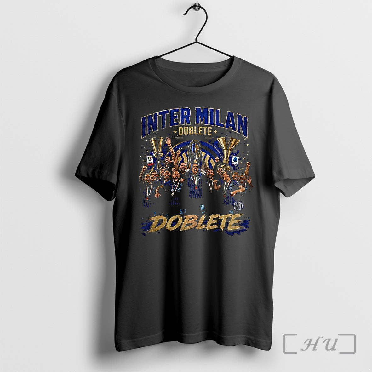 Officials Inter Milan Fc Doblete Winner Champions - Adult & Kids T-Shirts, Sweatshirts & Hoodies apparel design preview 1