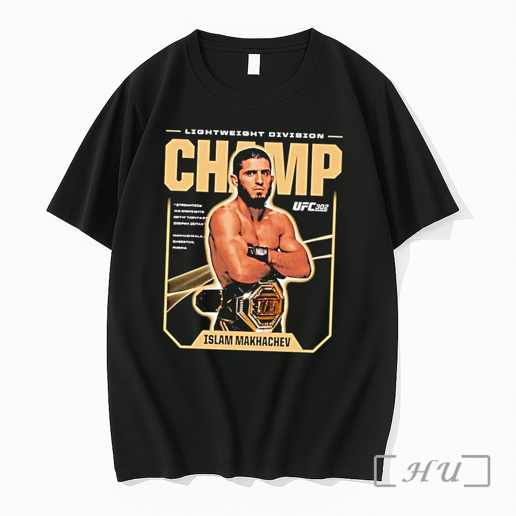 Officials Islam Makhachev Ufc 302 Lightweight - Adult & Kids T-Shirts, Sweatshirts & Hoodies apparel design preview 1