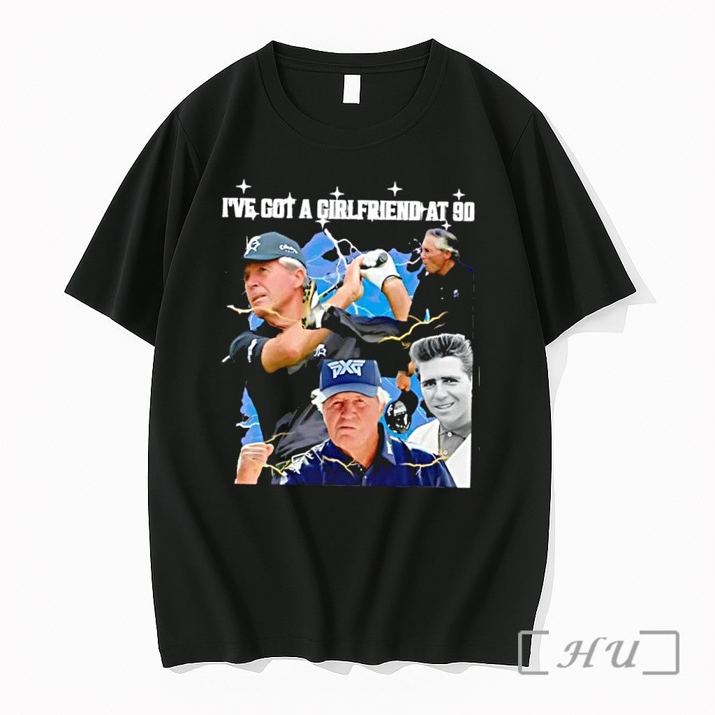 Officials Ive Got A Girlfriend At 90 Funny Golfers - Adult & Kids T-Shirts, Sweatshirts & Hoodies apparel design preview 1