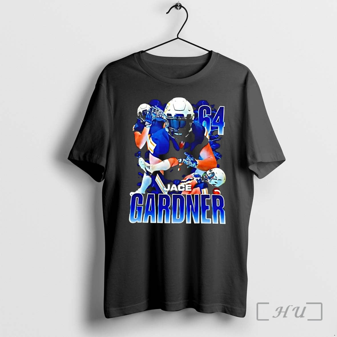 Officials Jace Gardner 64 Football Player Lightning - Adult & Kids T-Shirts, Sweatshirts & Hoodies apparel design preview 1