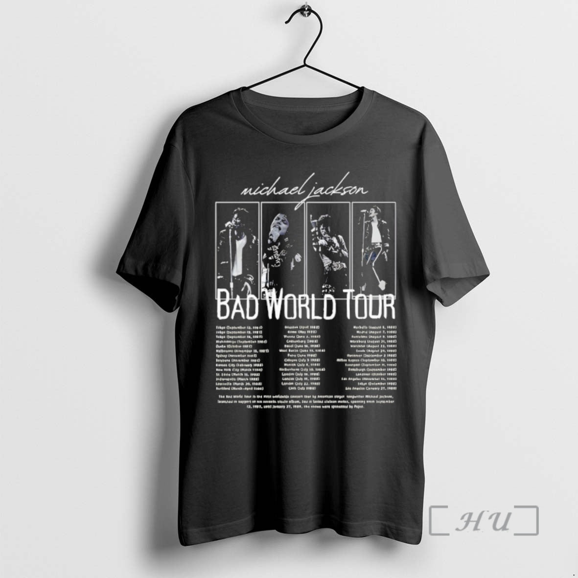 Officials Jackson Bad World Tour 2026 Graphic - Adult & Kids T-Shirts, Sweatshirts & Hoodies apparel design preview 1