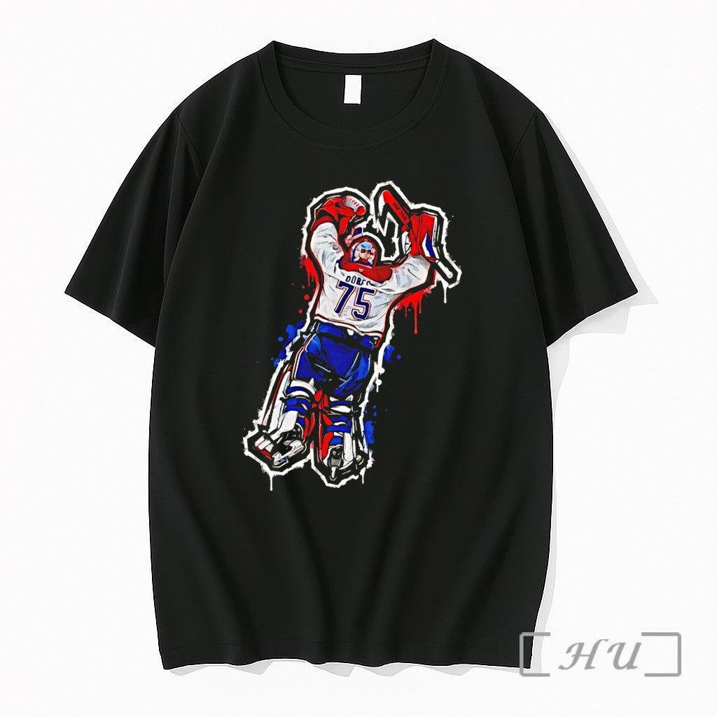 Officials Jakub Dobes 75 Montreal Canadiens Hockey - Adult & Kids T-Shirts, Sweatshirts & Hoodies apparel design preview 1