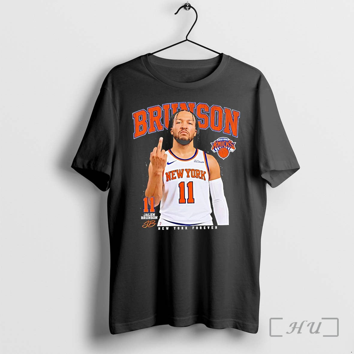 Officials Jalen Brunson 11 New York Forever Middle - Adult & Kids T-Shirts, Sweatshirts & Hoodies apparel design preview 1