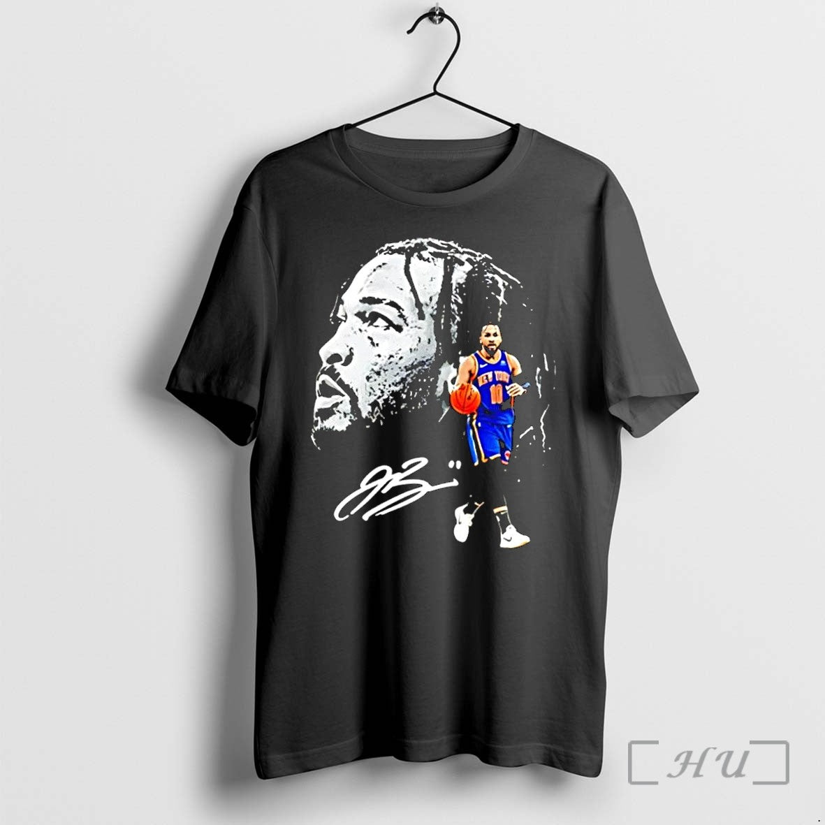 Officials Jalen Brunson New York Number 11 Signature - Adult & Kids T-Shirts, Sweatshirts & Hoodies apparel design preview 1