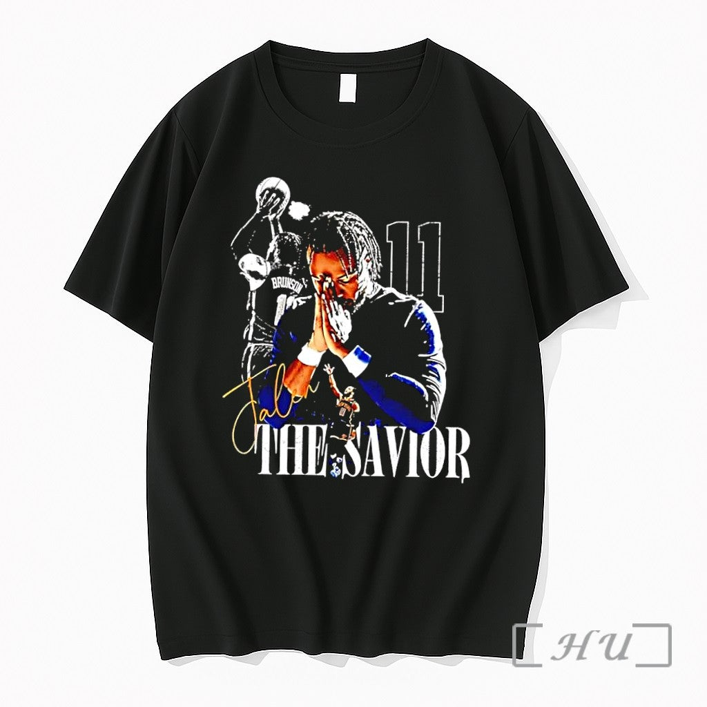 Officials Jalen Brunson The Savior Number 11 New York - Adult & Kids T-Shirts, Sweatshirts & Hoodies apparel design preview 1
