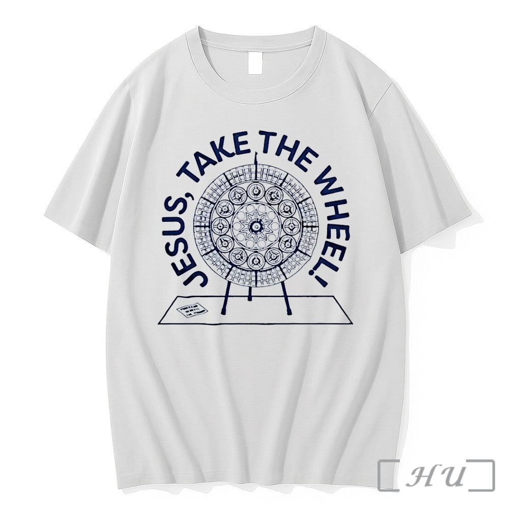 Officials Jesus Take The Wheel Easel White - Adult & Kids T-Shirts, Sweatshirts & Hoodies apparel design preview 1
