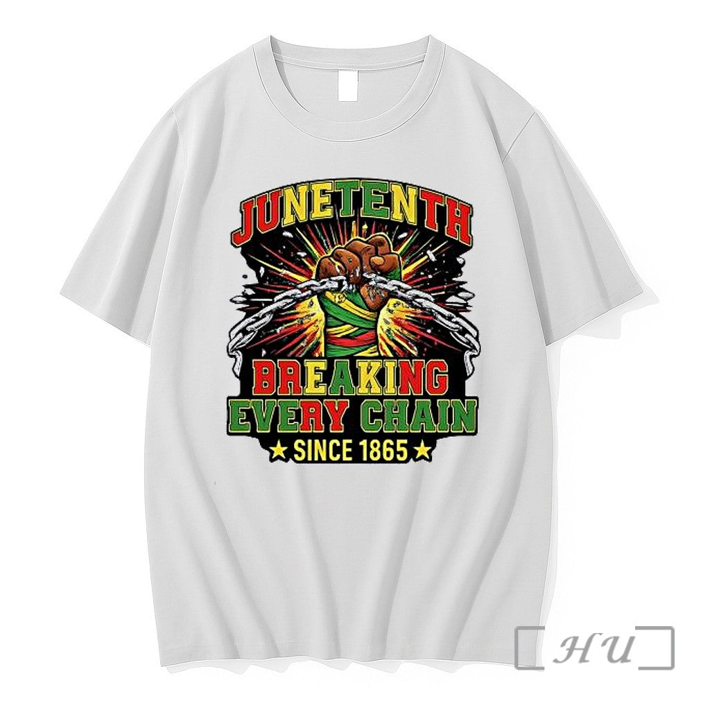Officials Juneteenth Breaking Every Chain Since 1865 - Adult & Kids T-Shirts, Sweatshirts & Hoodies apparel design preview 1