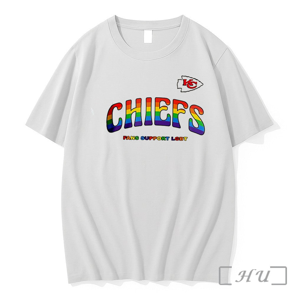 Officials Kansas City Chiefs Fans Support Lgbt Pride - Adult & Kids T-Shirts, Sweatshirts & Hoodies apparel design preview 1