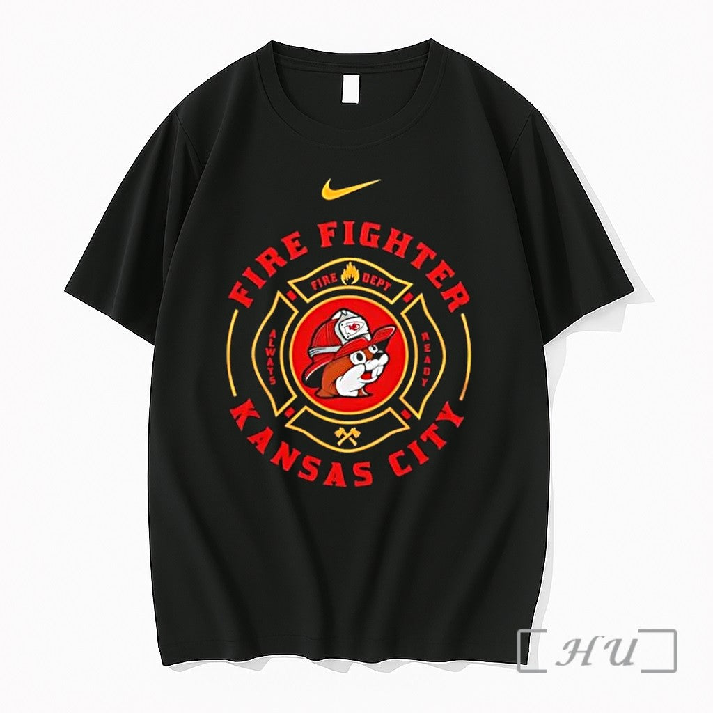 Officials Kansas City Firefighter Buc Ees Chiefs - Adult & Kids T-Shirts, Sweatshirts & Hoodies apparel design preview 1