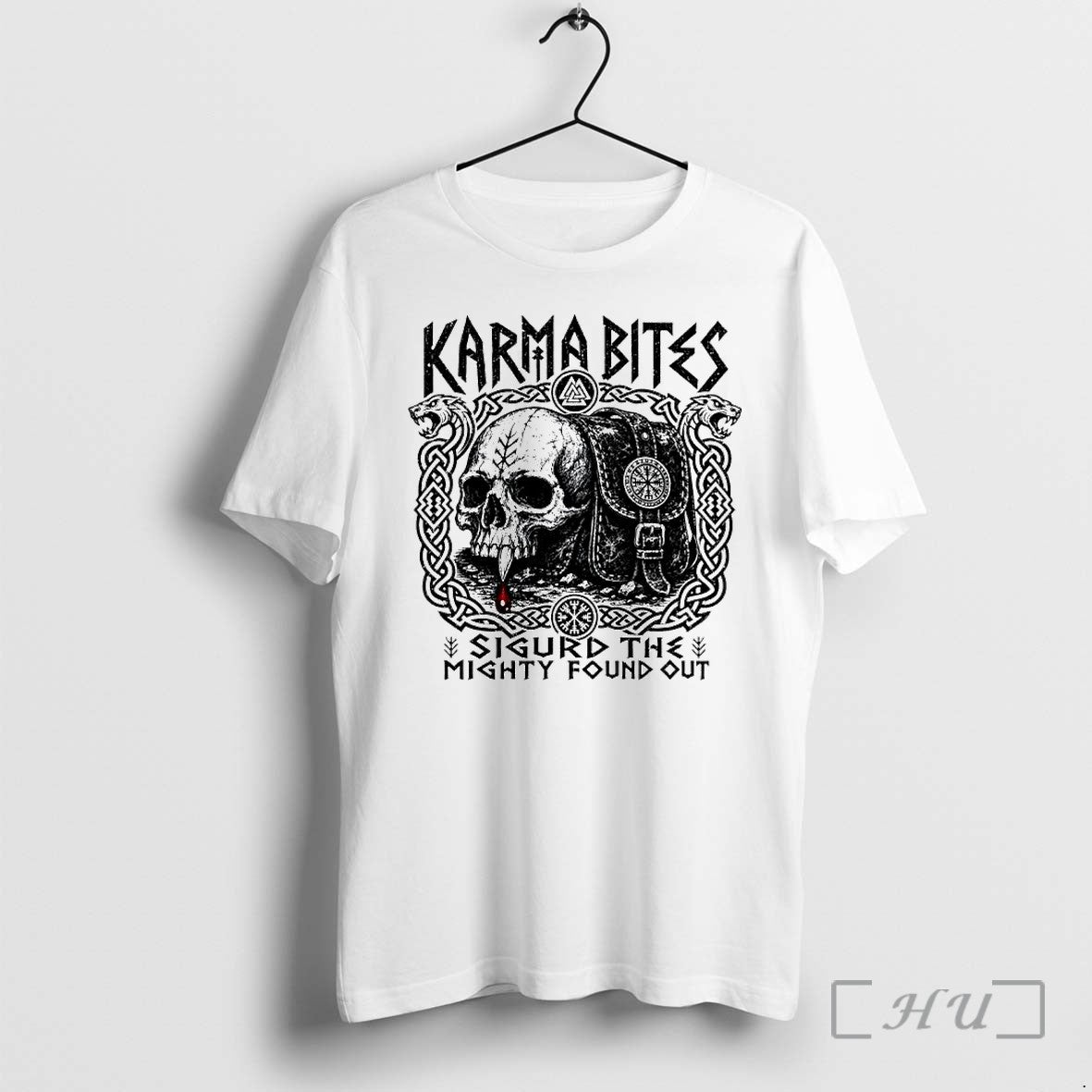 Officials Karma Bites Sigurd The Mighty Found Out - Adult & Kids T-Shirts, Sweatshirts & Hoodies apparel design preview 1