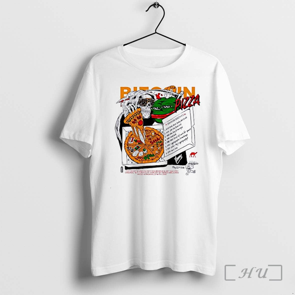 Officials Kermit The Frog Bitcoin Pizza Copyright - Adult & Kids T-Shirts, Sweatshirts & Hoodies apparel design preview 1
