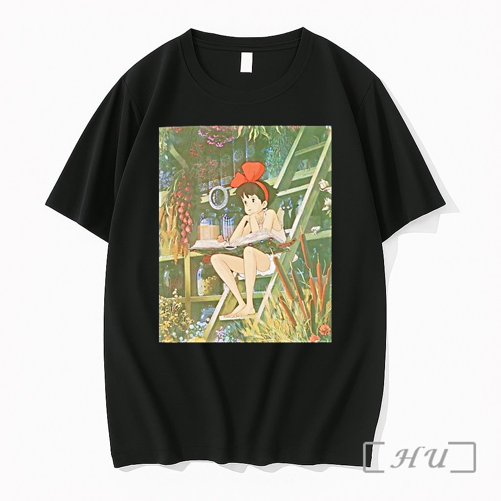 Officials Kikis Delivery Service Magic Book And Cat - Adult & Kids T-Shirts, Sweatshirts & Hoodies apparel design preview 1