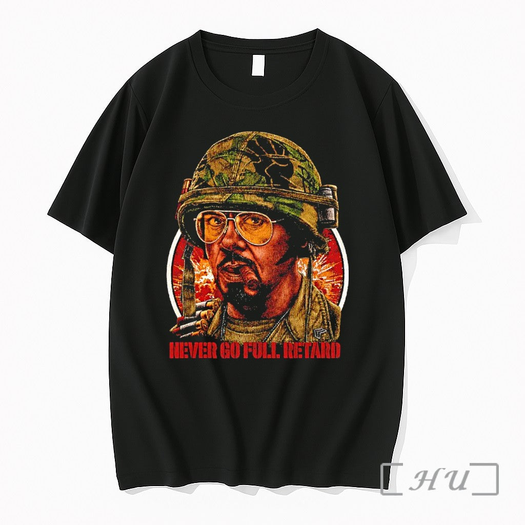 Officials Kirk Lazarus Tropic Thunder Never Go Foll - Adult & Kids T-Shirts, Sweatshirts & Hoodies apparel design preview 1