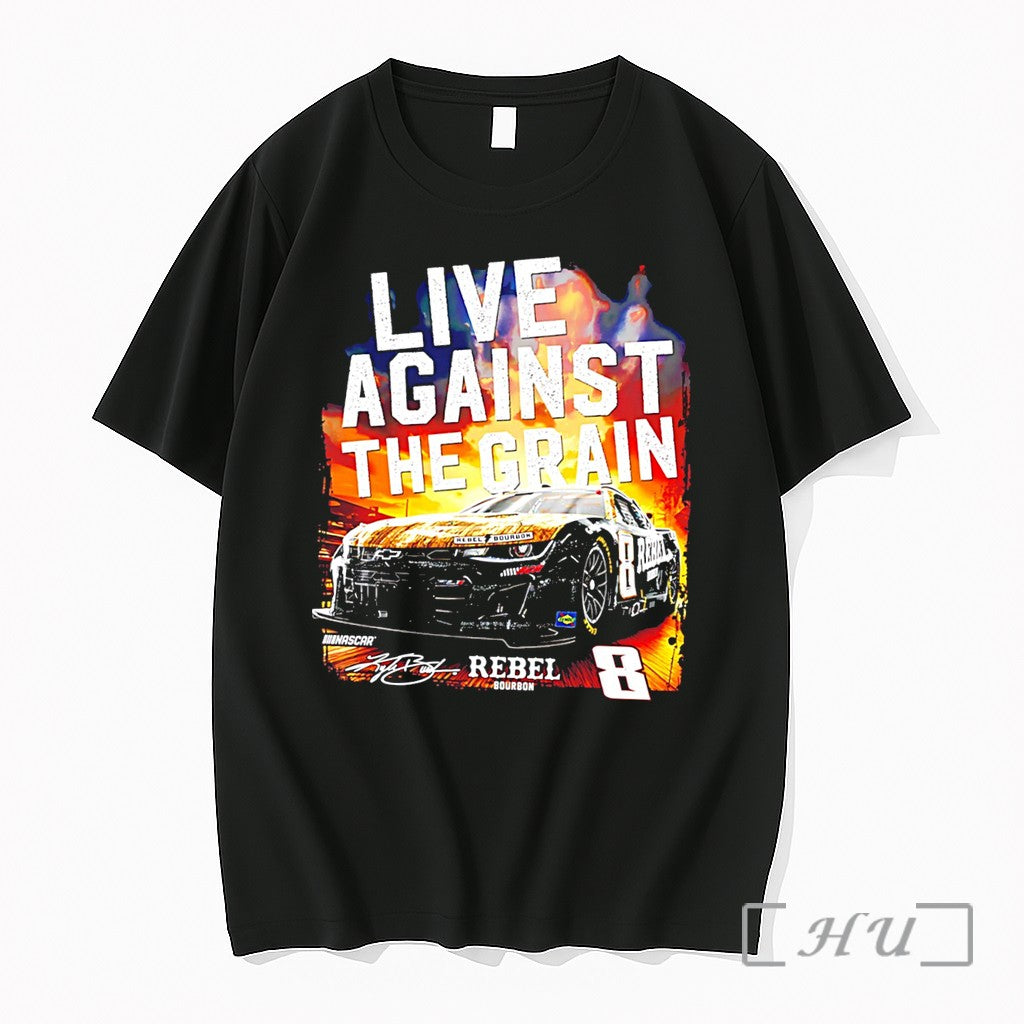 Officials Kyle Busch 8 Rebel Live Against The Grain - Adult & Kids T-Shirts, Sweatshirts & Hoodies apparel design preview 1