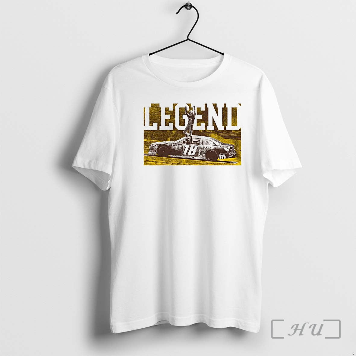Officials Kyle Busch Nascar Legend Number 18 - Adult & Kids T-Shirts, Sweatshirts & Hoodies apparel design preview 1