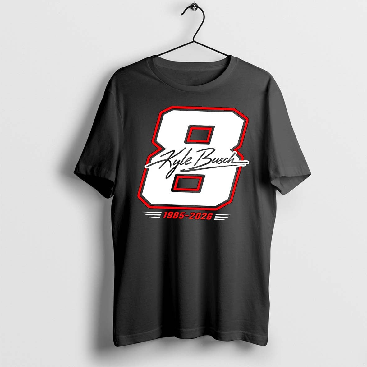 Officials Kyle Busch Number 8 Nascar Career Tribute - Adult & Kids T-Shirts, Sweatshirts & Hoodies apparel design preview 1