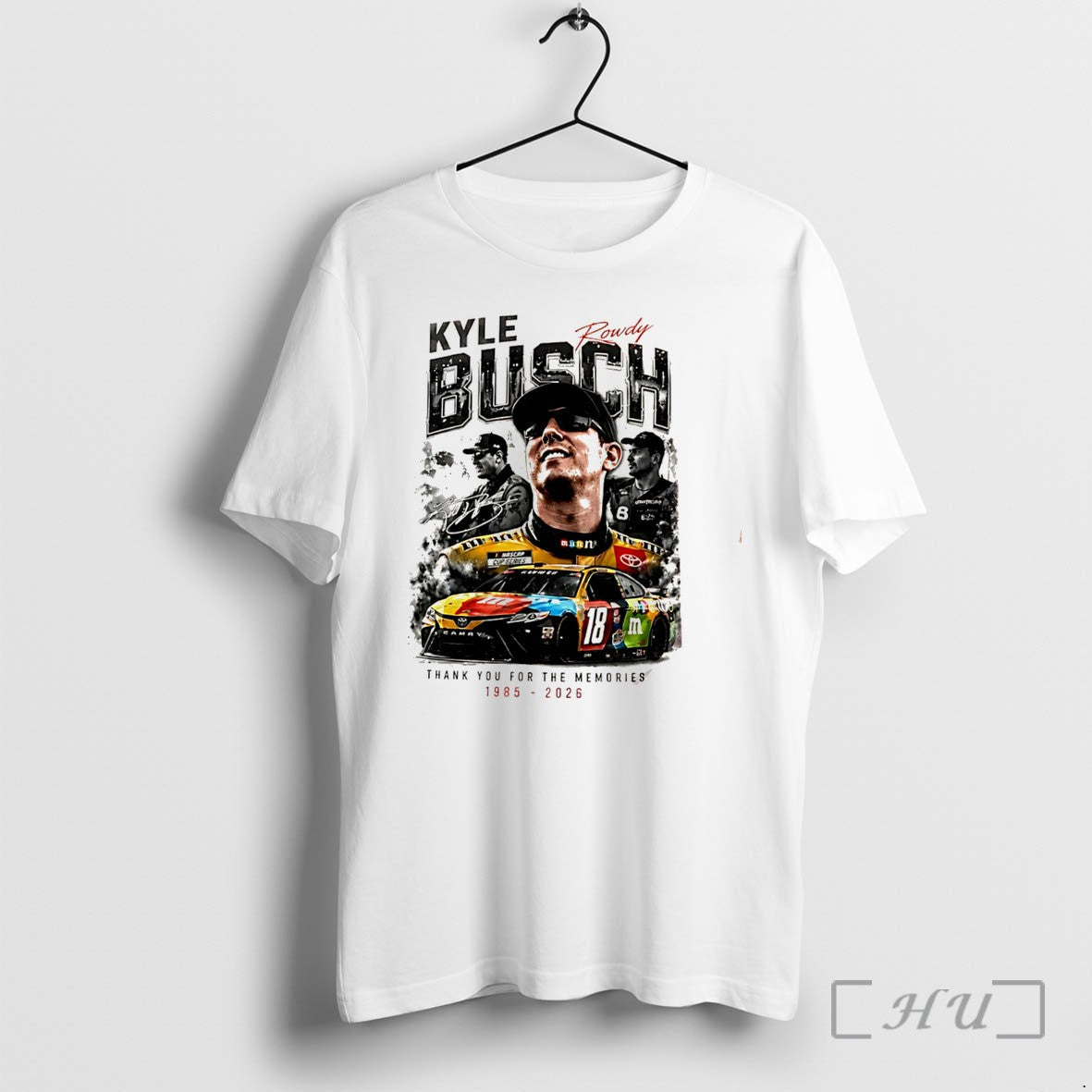 Officials Kyle Busch Thank You For The Memories 1985 - Adult & Kids T-Shirts, Sweatshirts & Hoodies apparel design preview 1
