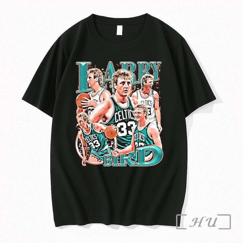 Officials Larry Bird Boston Celtics 33 Nba Collage - Adult & Kids T-Shirts, Sweatshirts & Hoodies apparel design preview 1