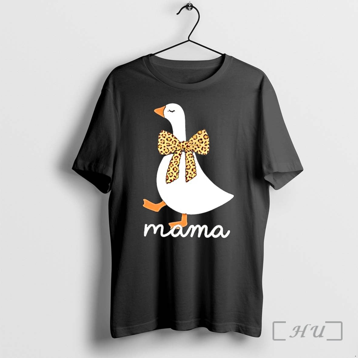 Officials Leopard Print Bow Goose Mama Premium - Adult & Kids T-Shirts, Sweatshirts & Hoodies apparel design preview 1