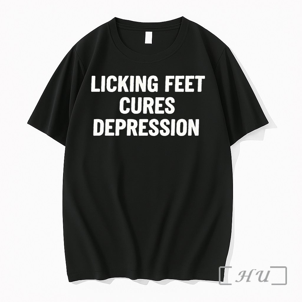 Officials Licking Feet Cures Depression 1 Premium - Adult & Kids T-Shirts, Sweatshirts & Hoodies apparel design preview 1