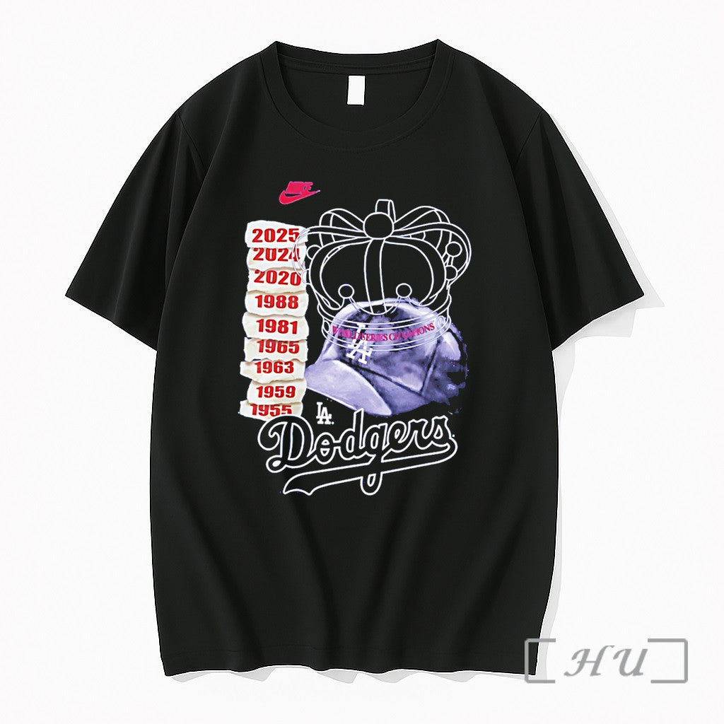 Officials Los Angeles Dodgers 9x Time King Cown - Adult & Kids T-Shirts, Sweatshirts & Hoodies apparel design preview 1