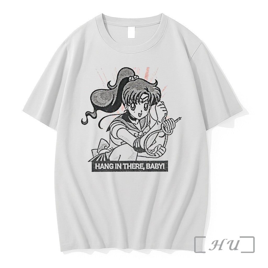 Officials Makoto Kino Sailor Moon Hang In There Baby - Adult & Kids T-Shirts, Sweatshirts & Hoodies apparel design preview 1