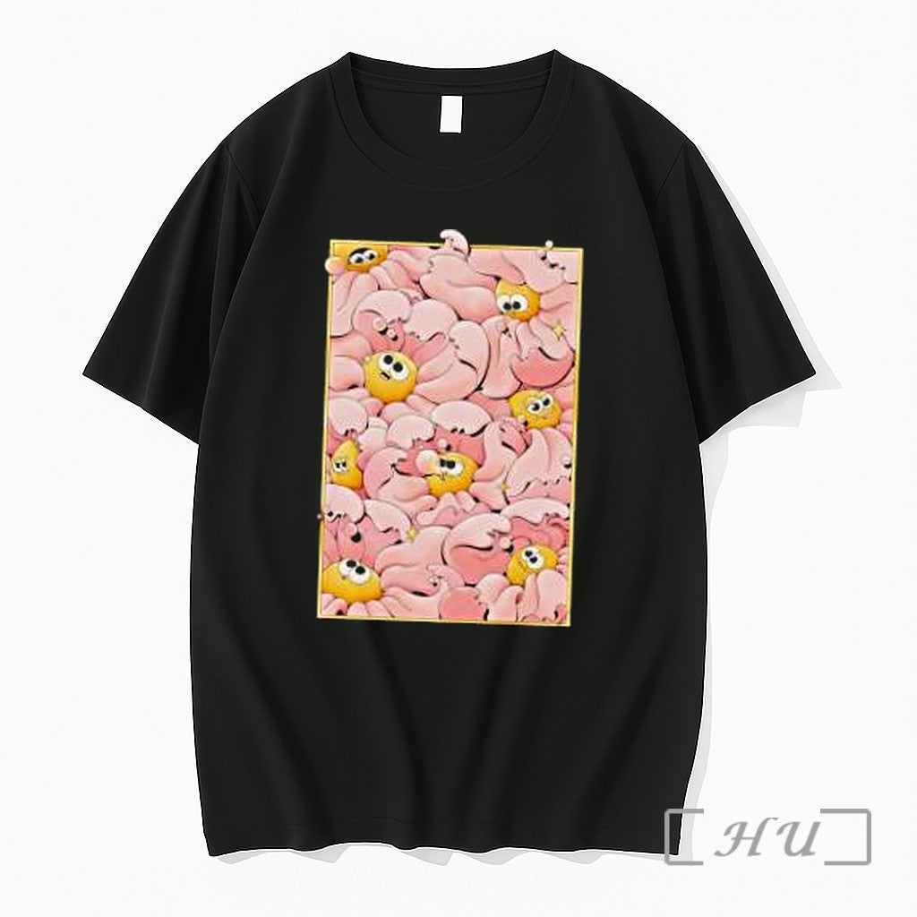 Officials Many Yellow Round Characters With Large - Adult & Kids T-Shirts, Sweatshirts & Hoodies apparel design preview 1