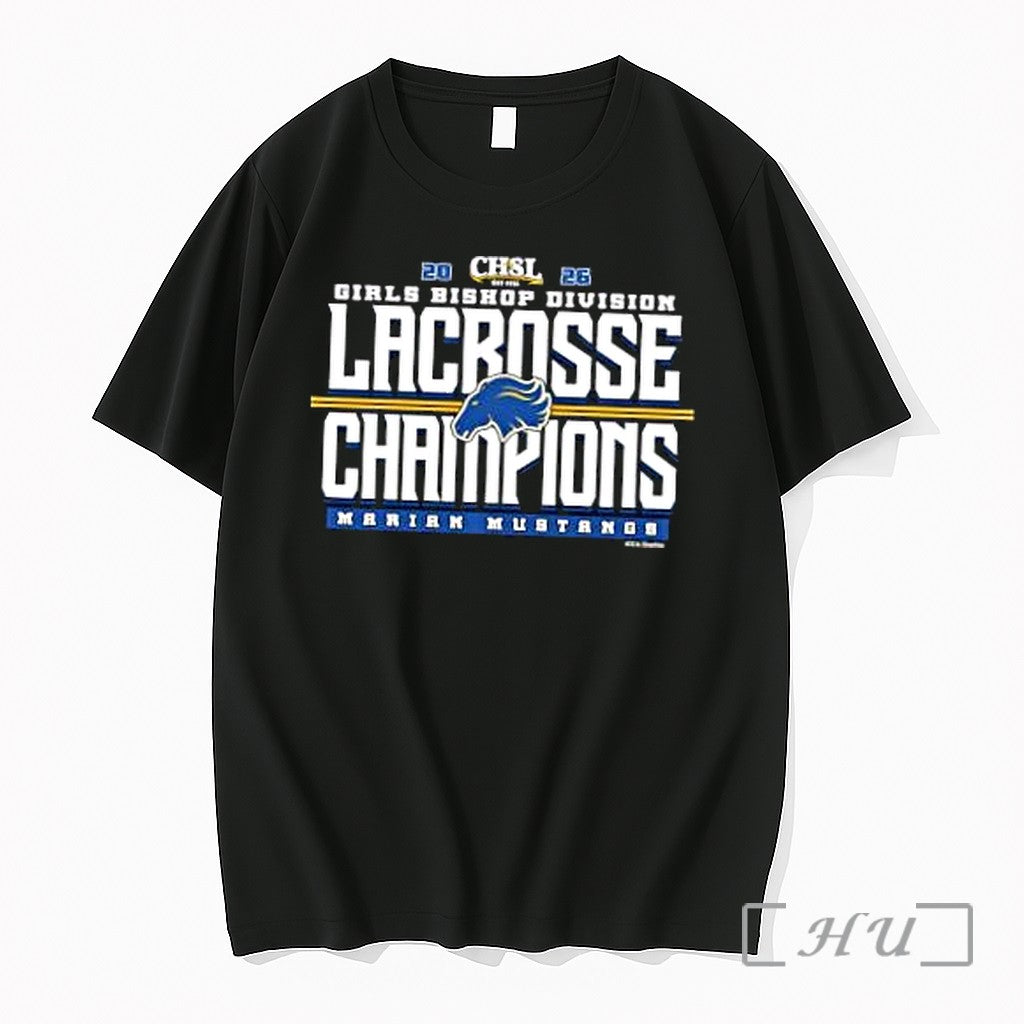Officials Marian Mustangs 2026 Chsl Girls Lacrosse - Adult & Kids T-Shirts, Sweatshirts & Hoodies apparel design preview 1