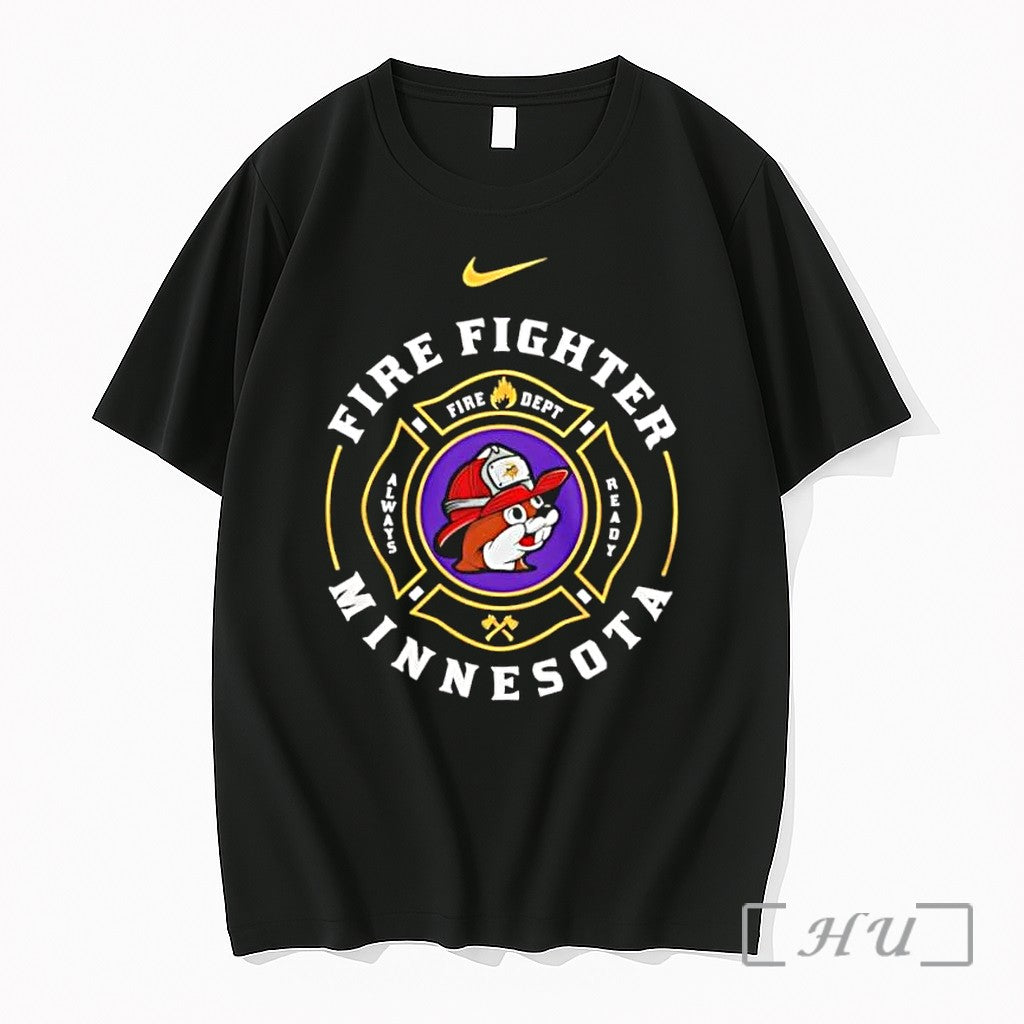 Officials Minnesota Firefighter Bucees Beaver Vikings - Adult & Kids T-Shirts, Sweatshirts & Hoodies apparel design preview 1