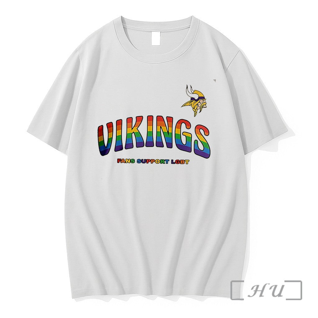 Officials Minnesota Vikings Fans Support Lgbt Pride - Adult & Kids T-Shirts, Sweatshirts & Hoodies apparel design preview 1