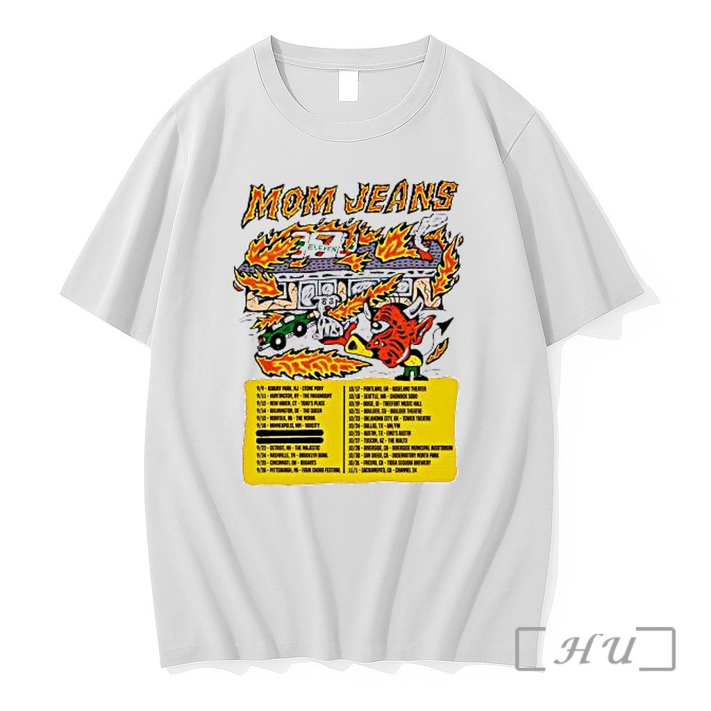 Officials Mom Jeans Fire Dog Devil Tour Premium - Adult & Kids T-Shirts, Sweatshirts & Hoodies apparel design preview 1