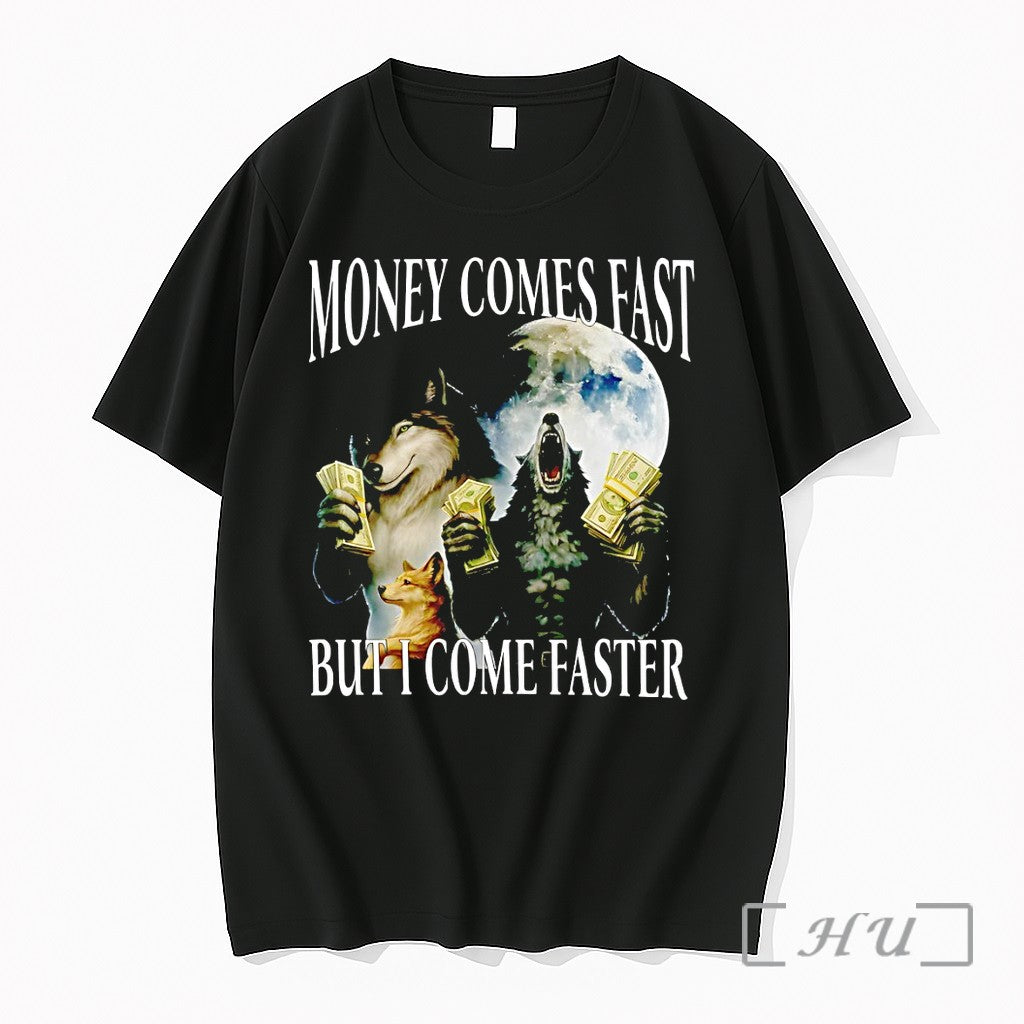 Officials Money Comes Fast But I Come Faster Cringe - Adult & Kids T-Shirts, Sweatshirts & Hoodies apparel design preview 1